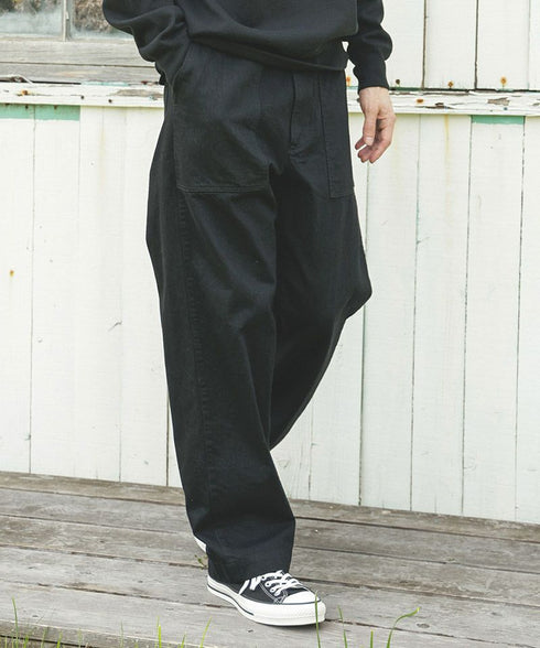 MR.OLIVE / RINSE WASH 12oz CRUNCH DEINIM / UTILITY PANTS / ミスターオリーブ リンスウォッシュ 12オンス クランチデニム / ユーティリティパンツ